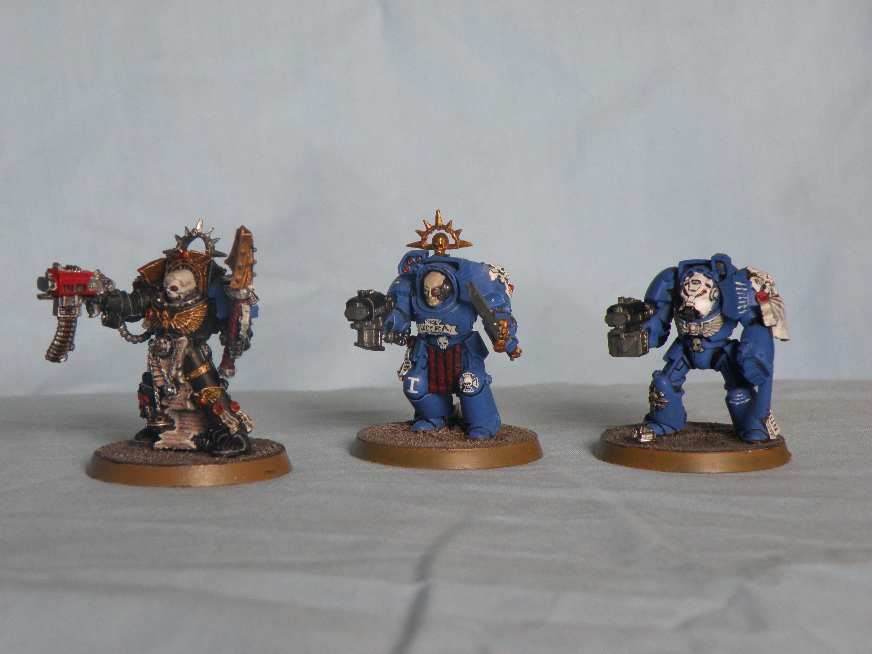 Blue Chaplain Sergeants Space Marines Terminator Armor